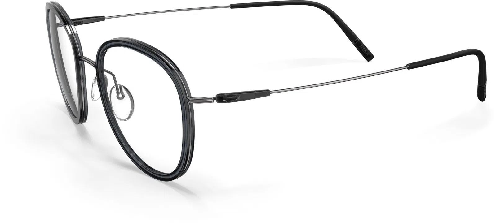 Silhouette Dynamics Colorwave Contour 5581 Eyeglasses - Ruthenium / Graphite - view 8